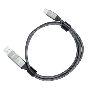 Cablu date si incarcare PNI CD600 USB Type-C la Type-C 60W + adaptor USB Type-C la USB-A, lungime 1m - Img 7