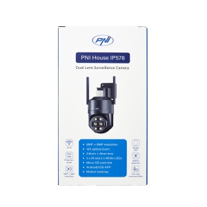 Camera supraveghere video PNI House IP578 cu Wi-Fi, PTZ, dual lens 8MP + 8MP, zoom optic 10X - Img 16