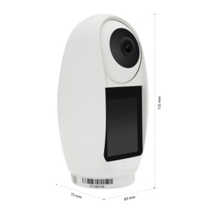 Camera supraveghere video PNI IP733 3MP, audio si video bidirectional, cu buton apelare prin Bluetooth, ecran, functie baby monitor - Img 3