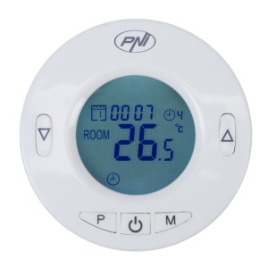 Cap termostatic inteligent PNI CT25T pentru calorifer, se conecteaza fara fir cu Hub PNI CT25WIFI cu control prin Internet, aplicatie de mobil Tuya Smart