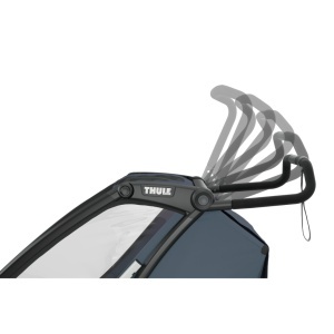 Carucior multisport double Thule Chariot Cab, Dark Gray - Img 5