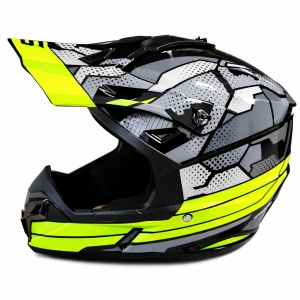 Casca ATV / Enduro SNON L (gri+verde)