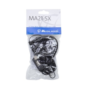 Casca cu microfon Midland MA21-SX cu 1 pin 2.5mm, buton PTT, pentru statii radio - Img 2