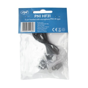 Casca cu microfon PNI HF31 cu 2 pini tip PNI-M pentru statii radio CB - Img 2