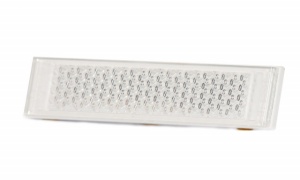 Catadioptru reflectorizant dreptunghiular alb 126x34 mm - Img 3