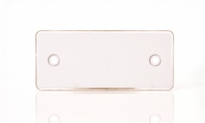 Catadioptru reflectorizant dreptunghiular alb 96x42 mm - Img 2