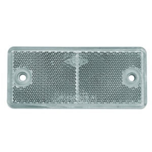 Catadioptru reflectorizant dreptunghiular alb