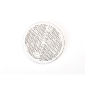 Catadioptru reflectorizant rotund alb fi 61 mm