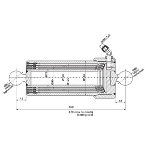 Cilindru hidraulic telescopic remorca 7T 2RBA5 4 trepte - Img 4