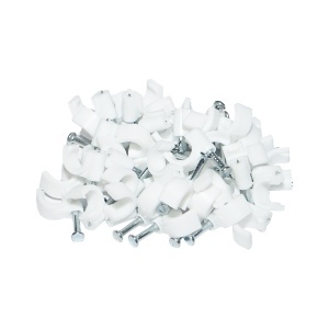 Clema cui 6mm din plastic pentru fixare cablu, 100 buc - Img 3