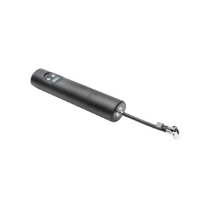 Compresor aer portabil negru 12,4V baterie 6000Am reincarcabila 250x56x47mm cu accesorii - Img 4