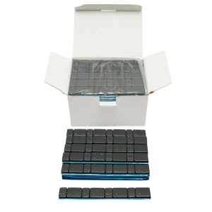 Contragreutati autoadezive negre echilibrare roti Fe 60g (5gx4 buc + 10gx4 buc) 100 benzi/cutie