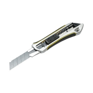 Cutit cutter profesional, lama 18mm cu maner anti-alunecare, corp aliaj de zinc Crownman - Img 3