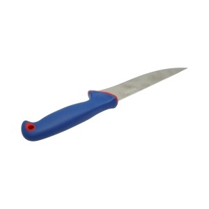 Cutit dezosat profesional 15cm, lama otel 5Cr15MoV, maner Nylon albastru-rosu Breckner Germany - Img 5