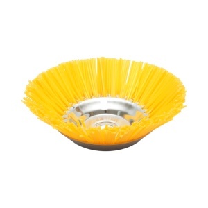 Disc perie nylon motocoasa 200x25.4mm pentru curatare buruieni, rosturi, pavaj Breckner Germany - Img 2