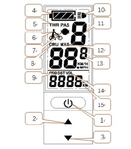 Display bicicleta electrica LCD KT4 - Img 4