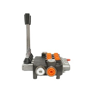 Distribuitor hidraulic cu 4 manete debit 80L/min cu levier si reductie inclusa -15 /+80 Breckner Germany - Img 3