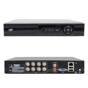 DVR/NVR PNI House AHD880, 8 canale analogice 4K-N sau 8 canale IP 5MP, H265+, intrare audio, iesire audio, USB2.0, 2 x SATA max 8TB - Img 3