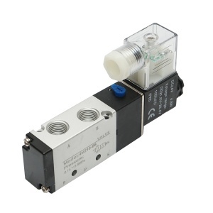 Electrovalva pneumatica 5 cai, 2 pozitii 1/4 inch, DC24V/4.8W, 4V210-08 IP65 - Img 2