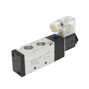 Electrovalva pneumatica 5 cai, 2 pozitii G 3/8 inch, AC 220V, 4V310-10 IP65 Tractor Forestier