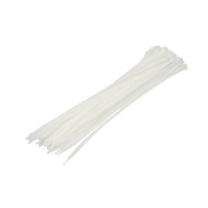 Faseta colier plastic alb 3.6x430mm 100 buc/set Longroad