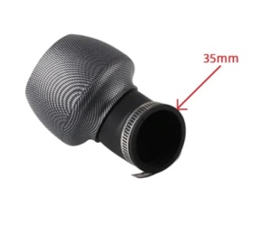 Filtru aer sport carbon scuter universal 35mm - Img 2
