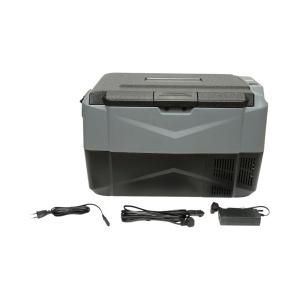Frigider auto 35L cu compresor 12V-24V-220V, 60W, afisaj LCD, zona dubla de racire, USB 630x390x390mm - Img 2