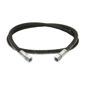Furtun presiune 2SN DN10 sertizat cu capete fixate hidraulic L= 1800mm (Reductie M20X20) - Img 2