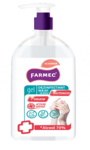 GEL DEZINFECTANT MAINI 500 ML, ALCOOL 70%, VIRUCID
