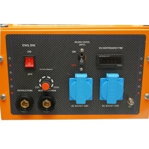 Generator electric 2kW, 220V cu aparat de sudura 250A MMA, motor pe benzina 7CP, 4T 212cc, pornire manula Breckner Germany - Img 6