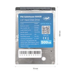 Hard Disk intern PNI SafeHouse 500GB 2.5'', SATA 6GB/s, capacitate 500GB, cache 128MB - Img 8