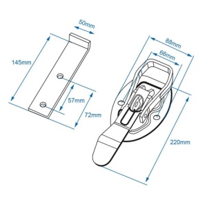 Inchizator oblon 220x40mm - Img 3