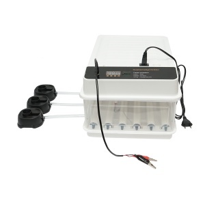 Incubator automat 30 oua 50W, 12V-220V cu rotire automata, control temperatura, umiditate, afisaj digital