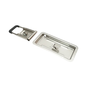 Incuietoare usa camion incastrat 16mm cu 2 chei din otel inoxidabil 270x130x23.5mm - Img 5