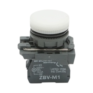 Indicator semnalizare LED alb 220V, 14mA, TB5 Breckner Germany