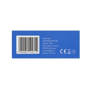 Intrerupator cap scara si cap cruce simplu cu touch PNI CS101 din sticla, alb cu LED indicator