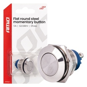 Intrerupator/comutator 19 mm, 5 A, 12/230 V Amio