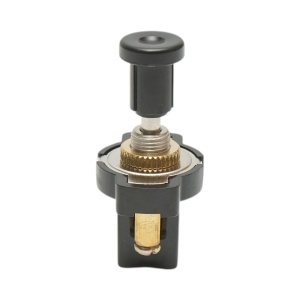 Intrerupator scurt universal 12V/5A pull switch ON/OFF cu piulita prindere metalica - Img 2