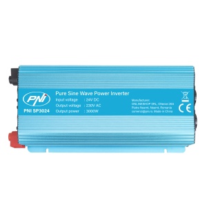 Invertor de tensiune PNI SP3024 alimentare 24V iesire 230V 3000W sinusoida pura - Img 3