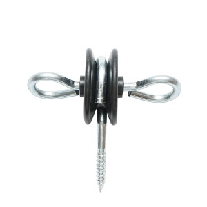 Izolator cu ancorare dubla fi 5.8mm 93x84mm gard electric Mezofarm - Img 2