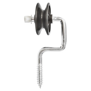Izolator negru cu fanta fi 6.9mm 107x54mm gard electric Mezofarm