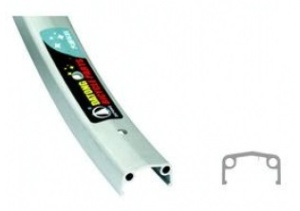 JANTA 26x1.5-1.75 - ALUMINIU SIMPLA - (410g) (ML-01) (36H) (14G)