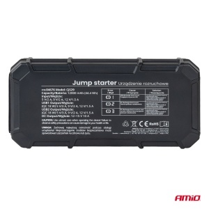 Jump Starter baterie externa 12V 12Ah 1000A Amio - Img 6