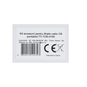 Kit accesorii TTi H100 cu acumulator 2600mAh inclus pentru Statie radio CB portabila TTi TCB-H100 - Img 6