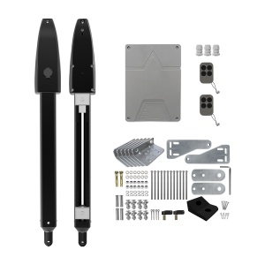 Kit automatizare porti batante PNI MAB600 cu 2 motoare, lampa, fotocelule, telecomenzi si panou de control, lungime poarta 2 x 3m max, greutate porti max. 600 Kg, cu limitator de cursa - Img 5