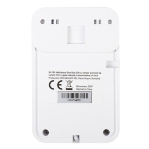Kit PNI Safe House Dual Gas 250 cu 2 senzori si 2 electrovalve 3/4 inch, 85dB, alb - Img 5