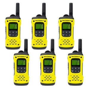 Kit Statie radio PMR portabila Motorola TLKR T92 H2O 8 canale PMR, Roger Beep, VOX, IP67, galben, set 6 bucati - Img 9