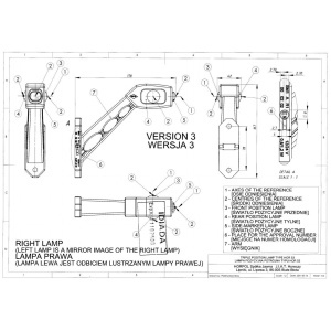 Lampa gabarit LED 3 CULORI DREAPTA HORPOL - Img 3