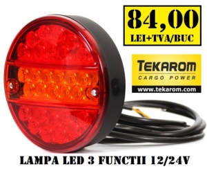 LAMPA LED CAMION 3 FUNCTII (SLIM) 24V - Img 7