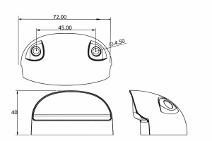 Lampa led pentru placuta de inmatriculare - Img 3